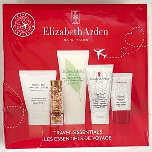 NIB Elizabeth Arden 5pc Gift Set White Green Tea Cleanser Face Body Cream Serum